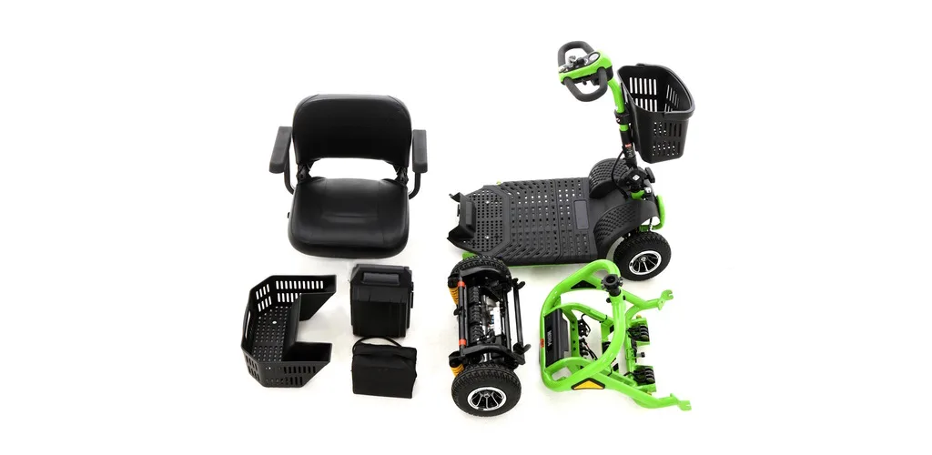 Desconstructed Mini 4 mobility scooter