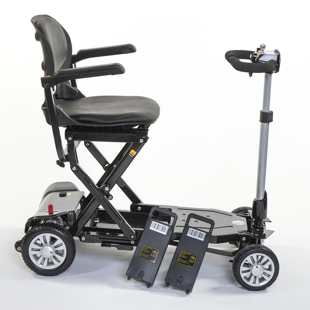 Mobility scooter with batteries