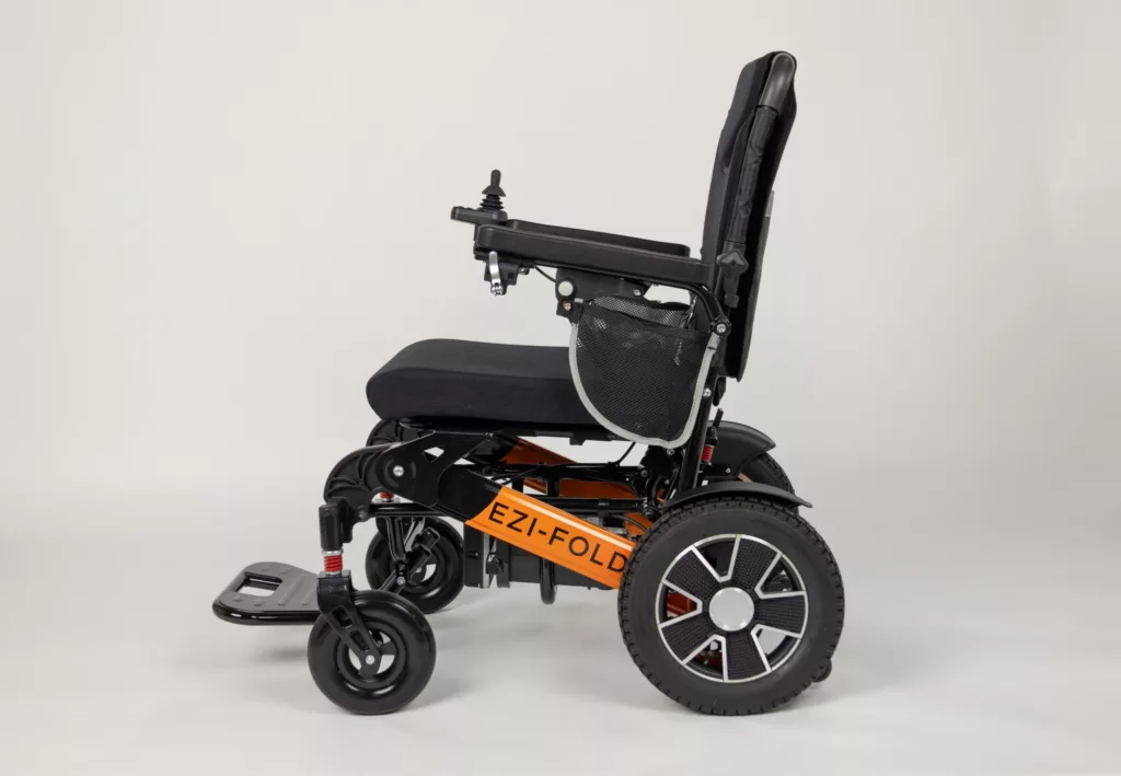 Ezi Fold powerchair side view