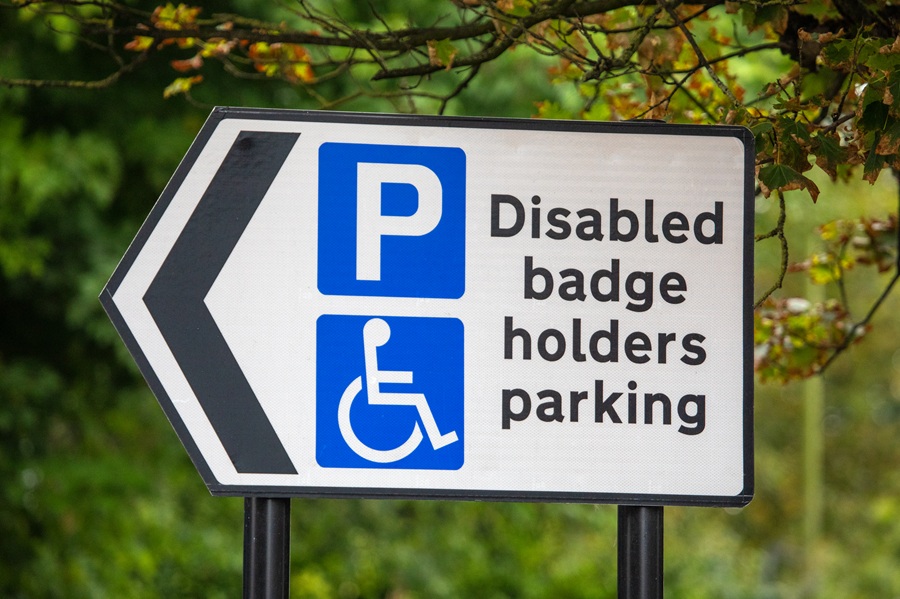 Disabled Badge Parking Sign