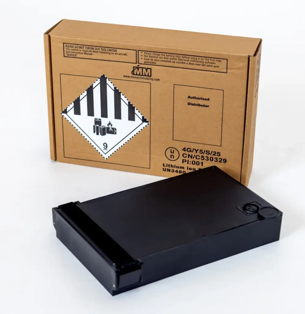 lithium battery for mobility scooter with box behind