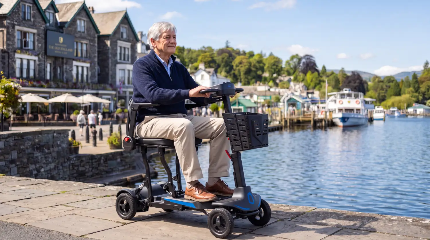 Lightweight mobility scooters